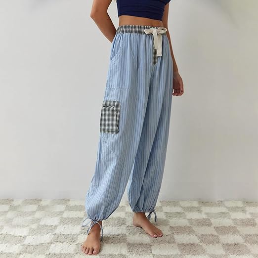 Charlotte | Pijamale Confortabile Chic Cu Dungi Și Carouri