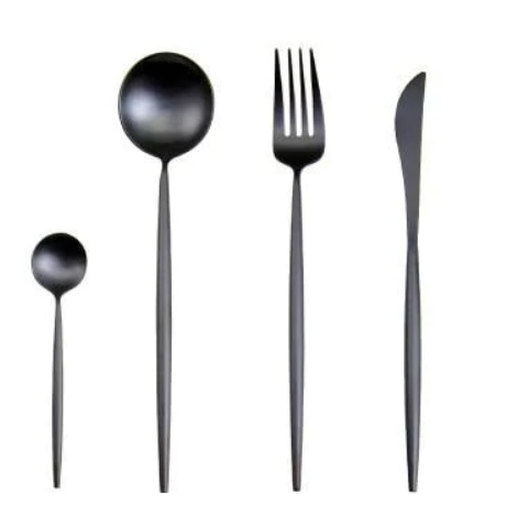 24-Piece Cutlery Set – Chic Finish for Refined Table