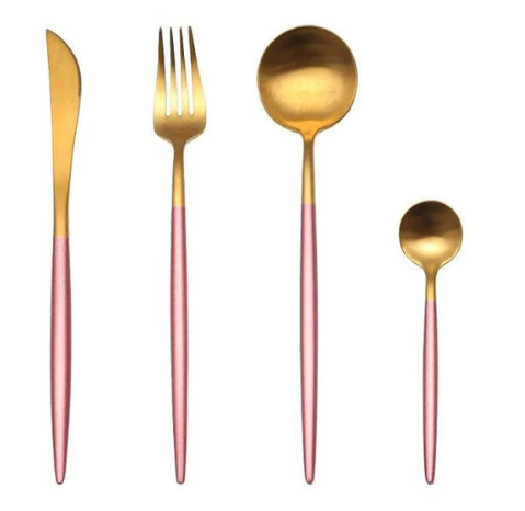 24-Piece Cutlery Set – Chic Finish for Refined Table