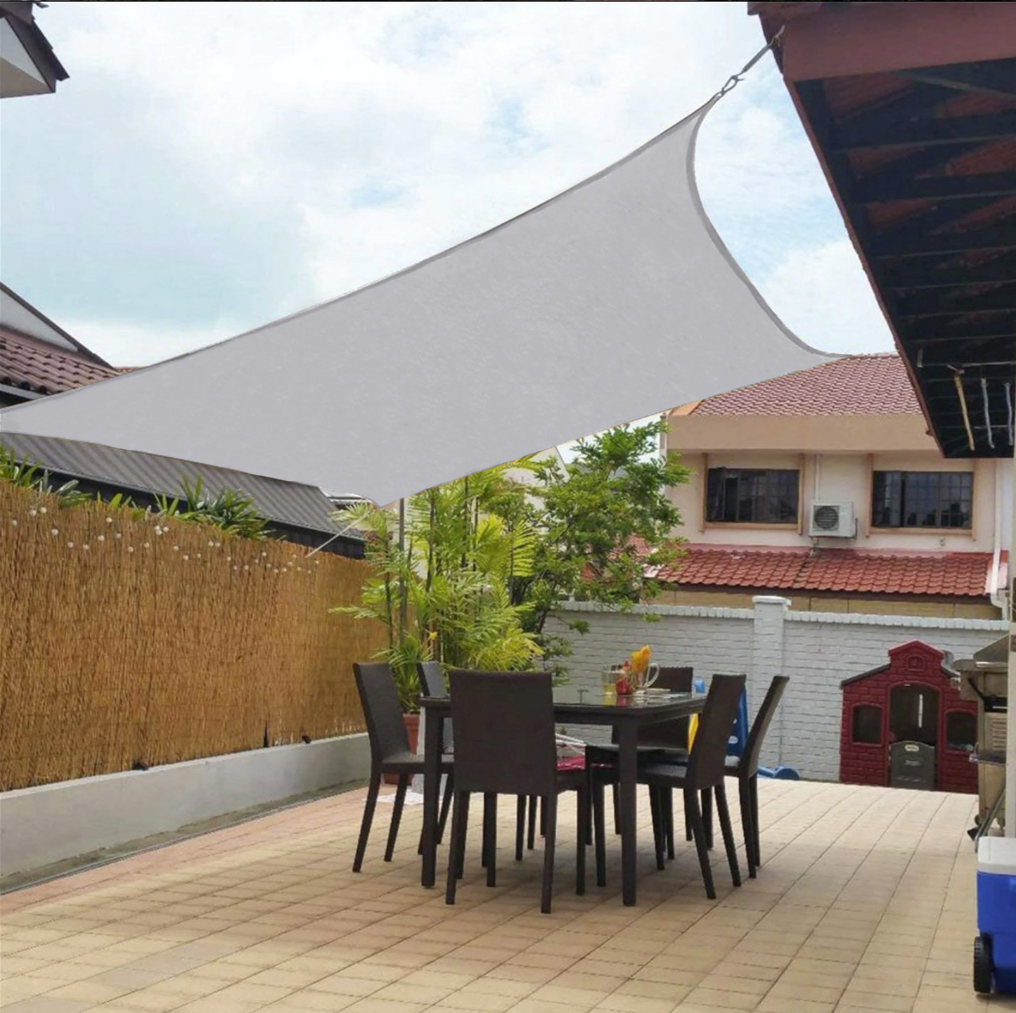 Voile D’Ombrage Imperméable – Protection Solaire Et Élégance Pour Jardin