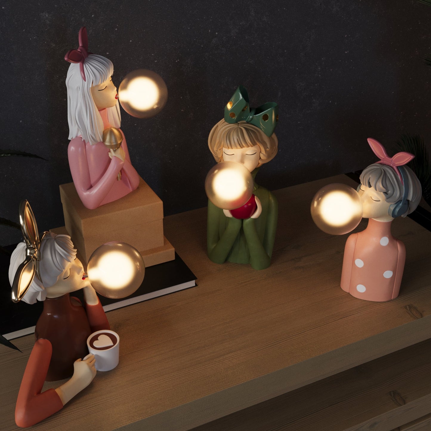 Håndlaget Bordlampe – Unik Design og Nøye Utførelse