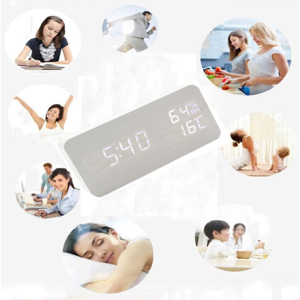 Horloge LED Avec Commande Vocale – Design Moderne Et Fonctionnalité Intelligente