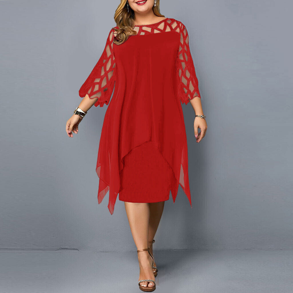 Blandine | Robe De Soirée Grande Taille – Style Élégant Et Ourlet Asymétrique