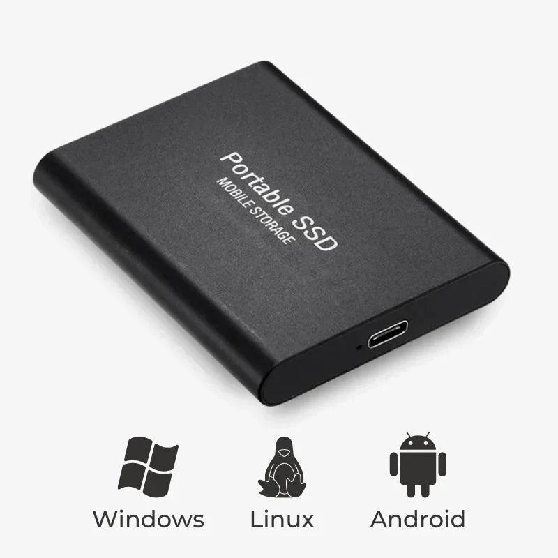 Disque SSD Externe Haute Vitesse – Transferts Fluides Et Compacts