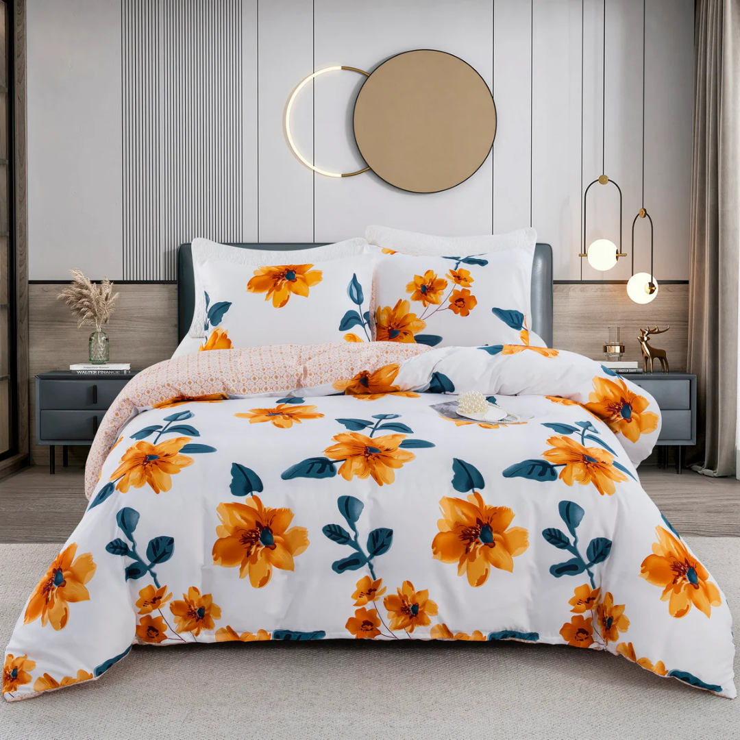Conjunto De Capa De Edredão Elegante – Estilo E Conforto No Dia A Dia