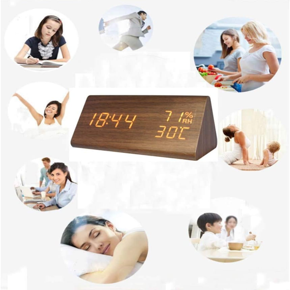 Horloge LED Avec Commande Vocale – Design Moderne Et Fonctionnalité Intelligente