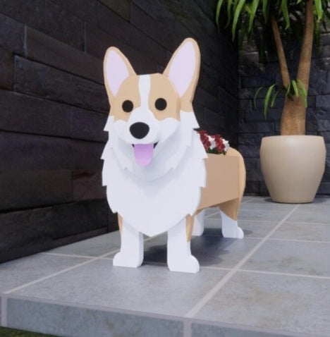 Vaso de Flores Original — Forma de Cão