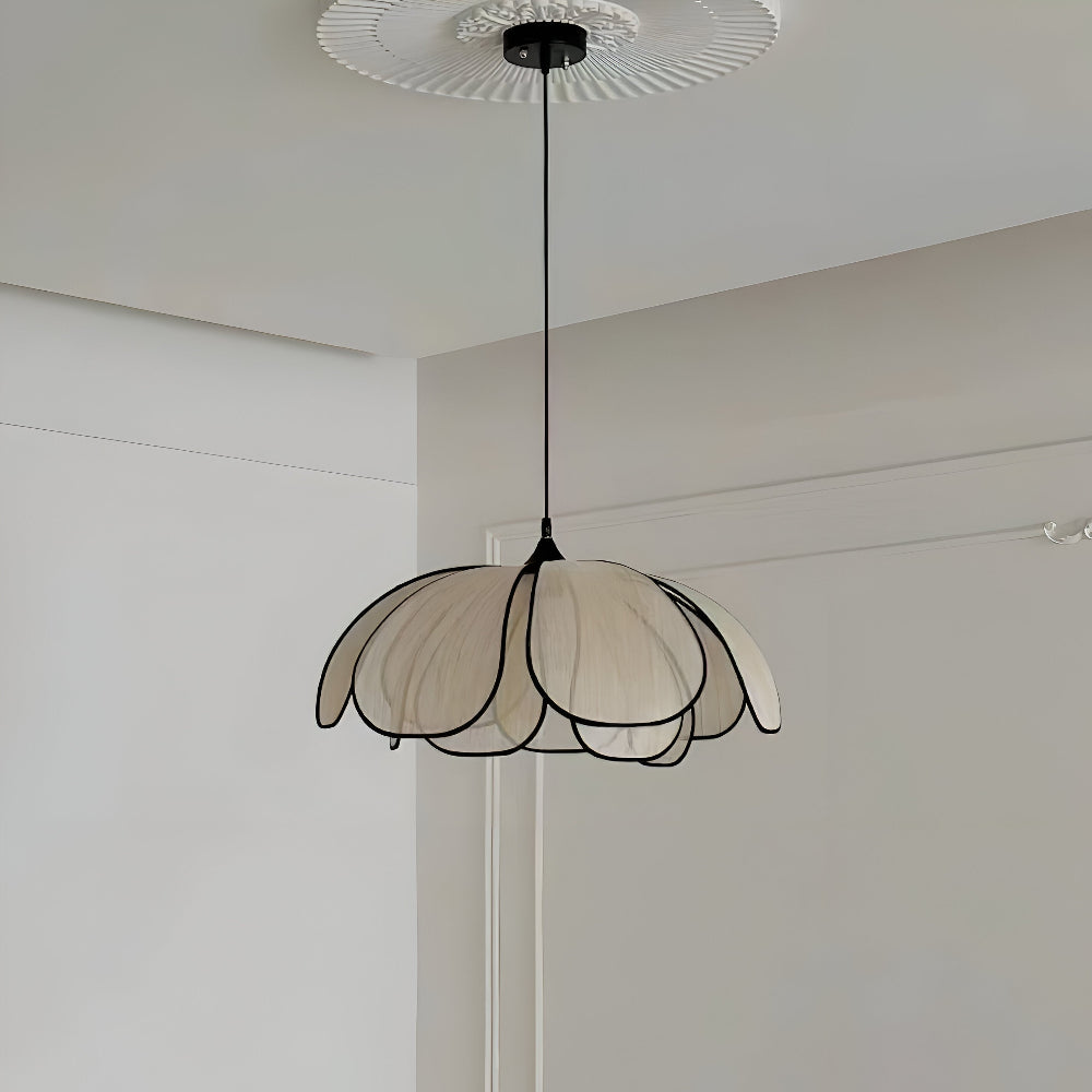 Candeeiro suspenso elegante em vime natural - Decoração natural e iluminação harmoniosa