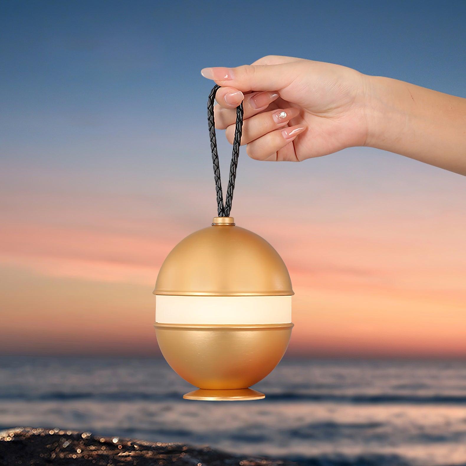 Lampada a sfera ricaricabile - Design chic e luce rilassante