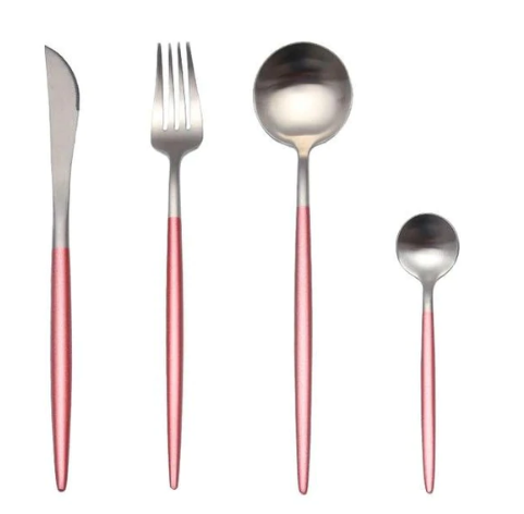 24-Piece Cutlery Set – Chic Finish for Refined Table