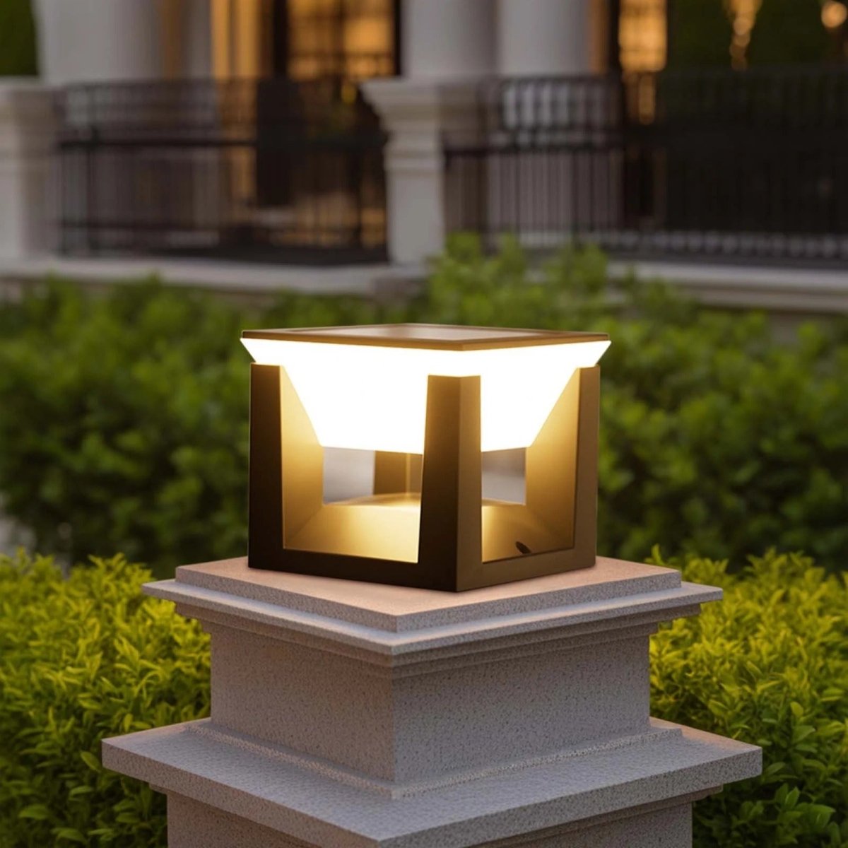 Solar-Außenlampe - Quadratische Form & Moderne Ausführung