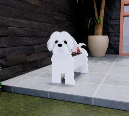 وعاء زهور أصلي — شكل كلب