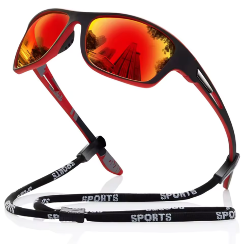Ochelari de sport polarizați – Cordon ajustabil și protecție UV