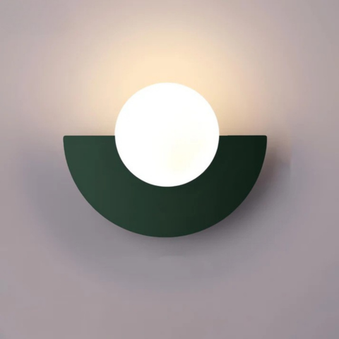 Moderne Wandlamp – Halve Cirkel Vorm En Zachte Verlichting