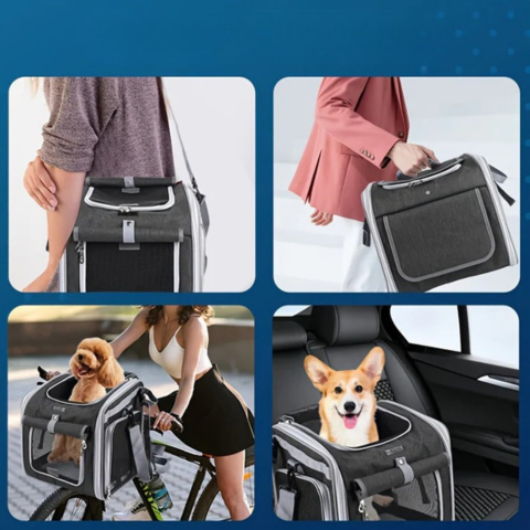 Cesto de Bicicleta Extensível para Animais – Prático e Confortável