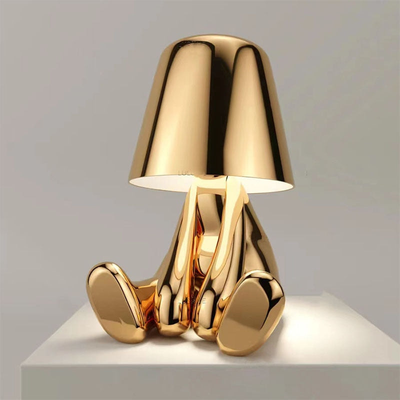 Moderne Bordlampe – Minimalistisk Eleganse og Mykt Lys