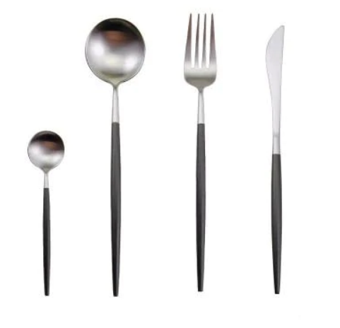 24-Piece Cutlery Set – Chic Finish for Refined Table