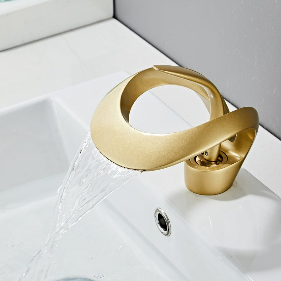 Robinet Salle De Bain Moderne – Design Courbé Et Élégant
