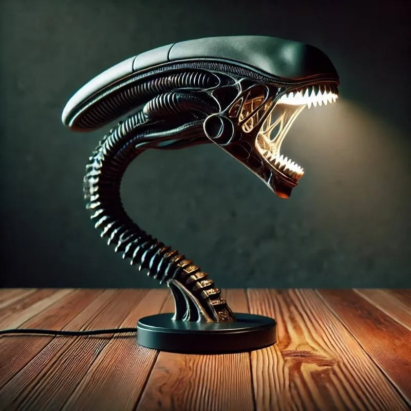 Lampe De Bureau LED — Inspiration Xénomorphe