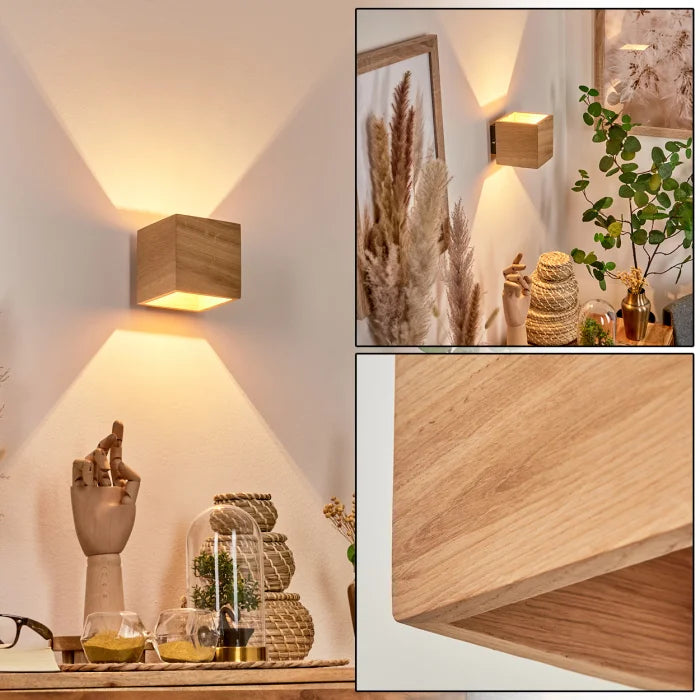 Lâmpada de Parede Quadrada – Estilo Chic e Autêntico