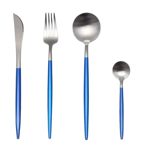 24-Piece Cutlery Set – Chic Finish for Refined Table