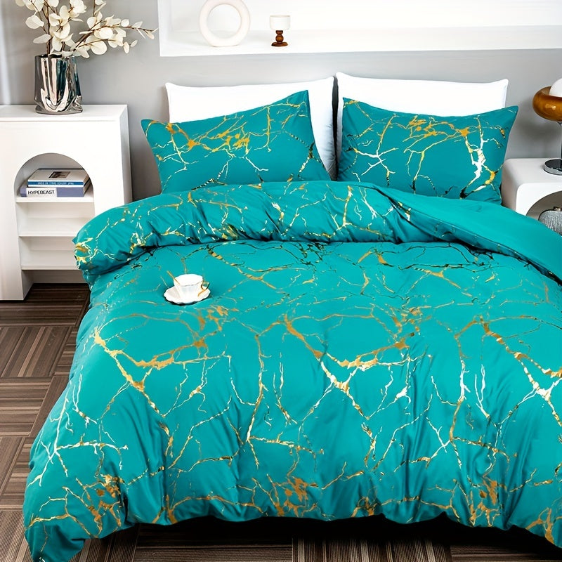Marmer Dekbedovertrek - Minerale Elegant en Verfijnd Comfort 