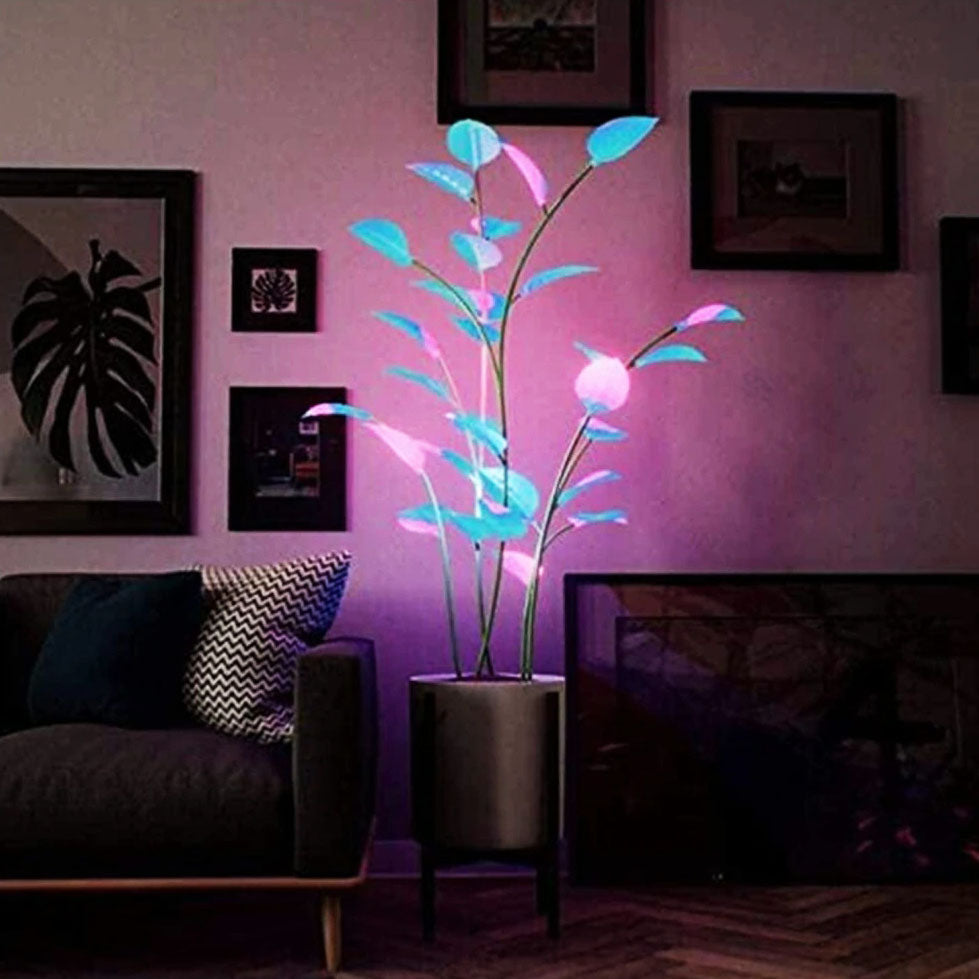 Luz LED Mágica em Forma de Planta – Ambiente Natural e Encantado 