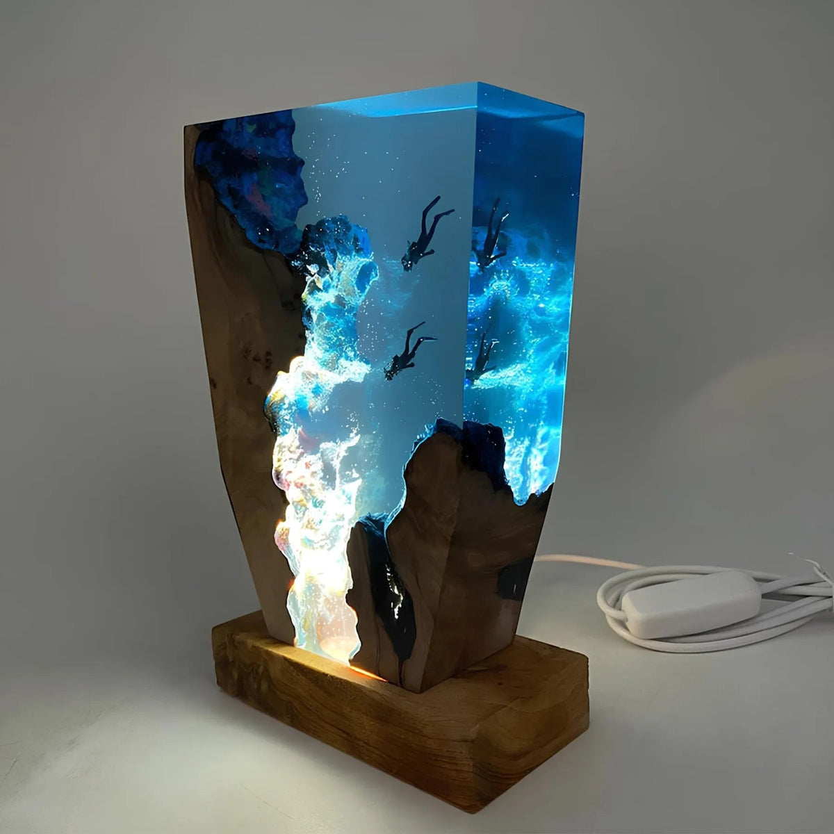 Lampa Stołowa Oceaniczna – Uspokajająca Dekoracja Świetlna 