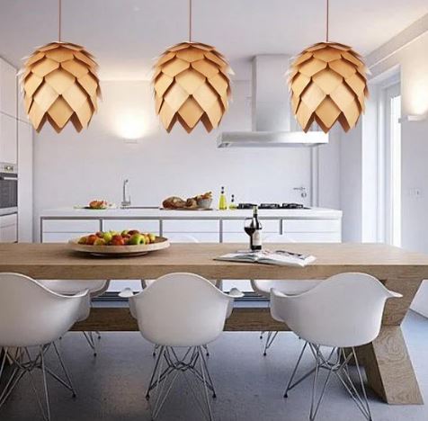 Lampada sospesa scultorea – Design ispirato alla natura 