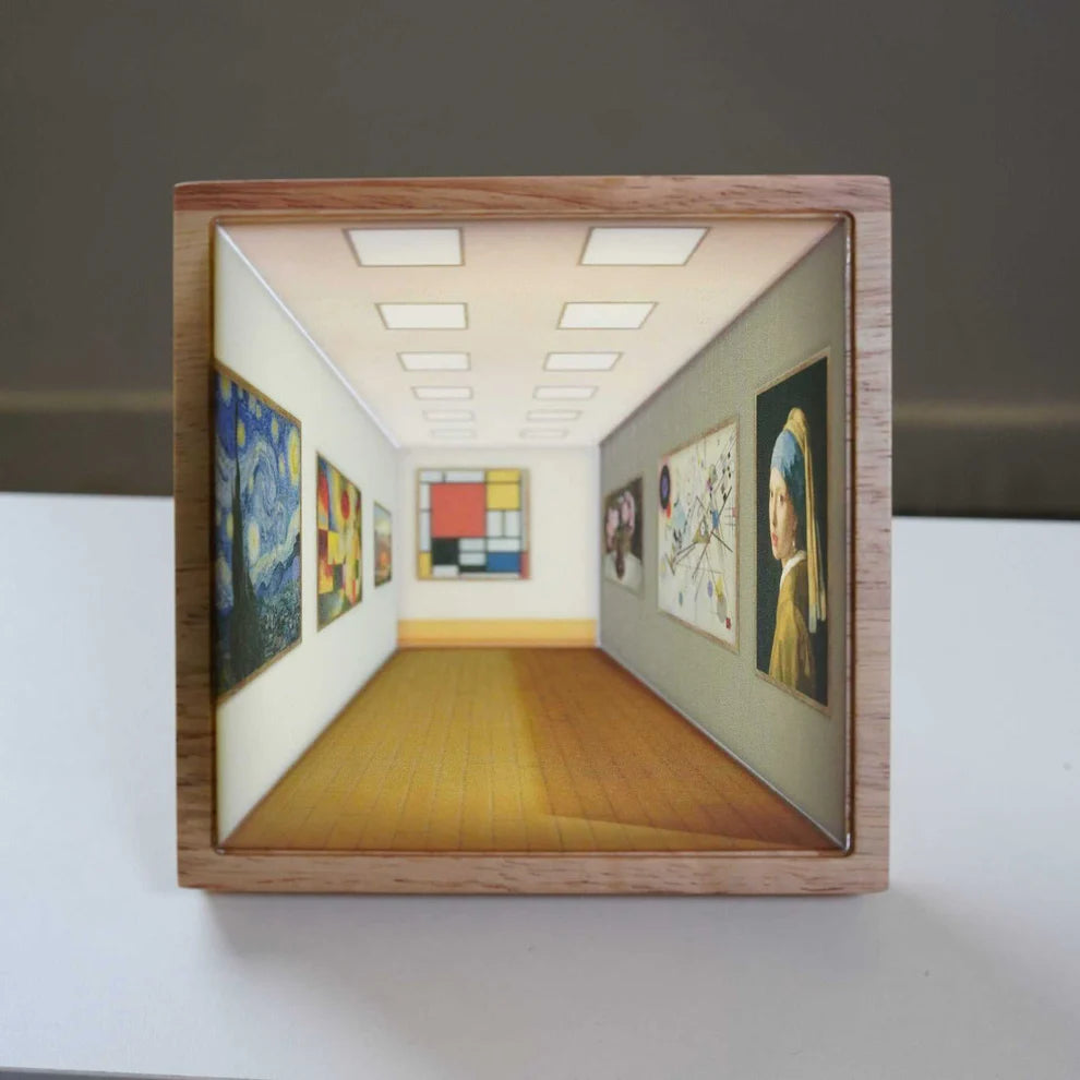 Nástenná dekoratívna lampa – 3D vizuálna ilúzia 