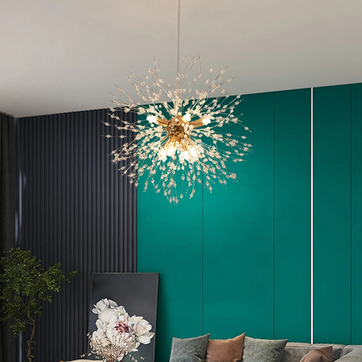 Lustre En Cristal À Suspension – Élégance Et Brillance Intemporelle