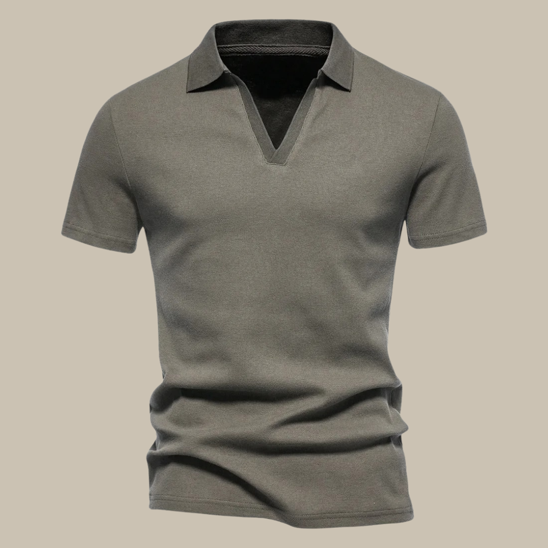 Justin | Polo Klassiek – V-Hals En Veelzijdige Look 