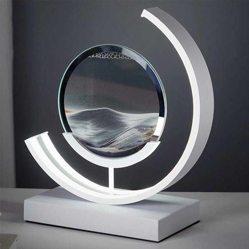 Bewegte Sandlampe – Visuelle Entspannung und beruhigende Atmosphäre 