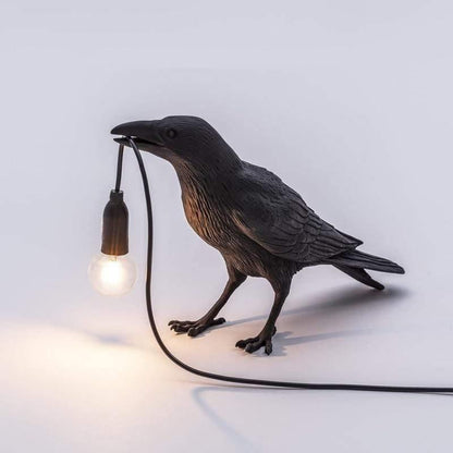Lampada Decorativa — Corvo per un Atmosfera Misteriosa 
