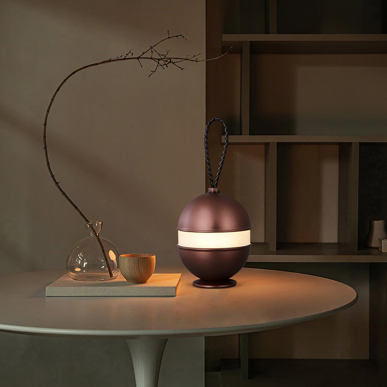 Lampada a sfera ricaricabile - Design chic e luce rilassante