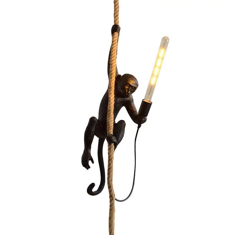 Lampa Wisząca Małpa z Liną – Oryginalna i Zabawna Dekoracja 