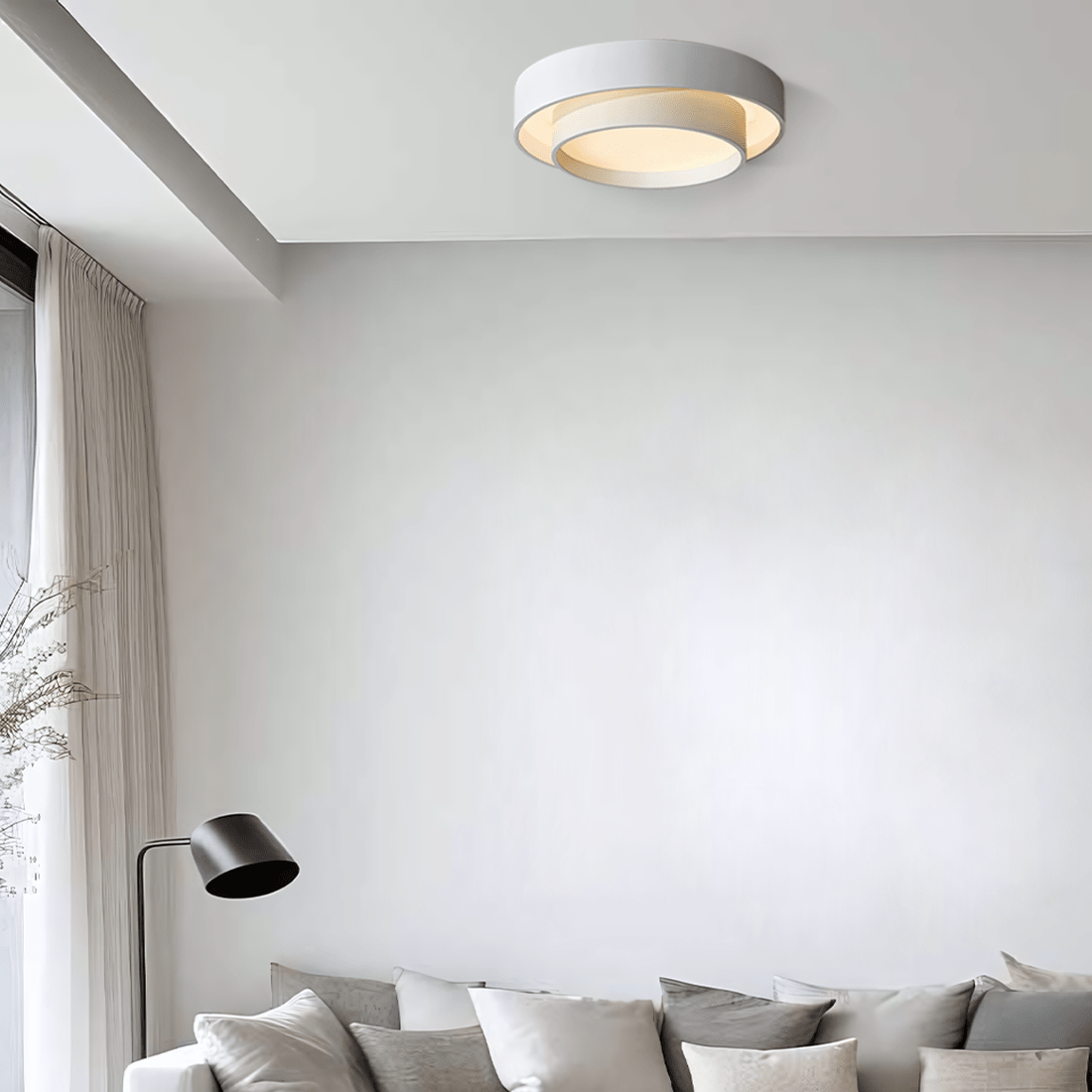 LED-taklampa Disk – Ljus och visuell komfort 