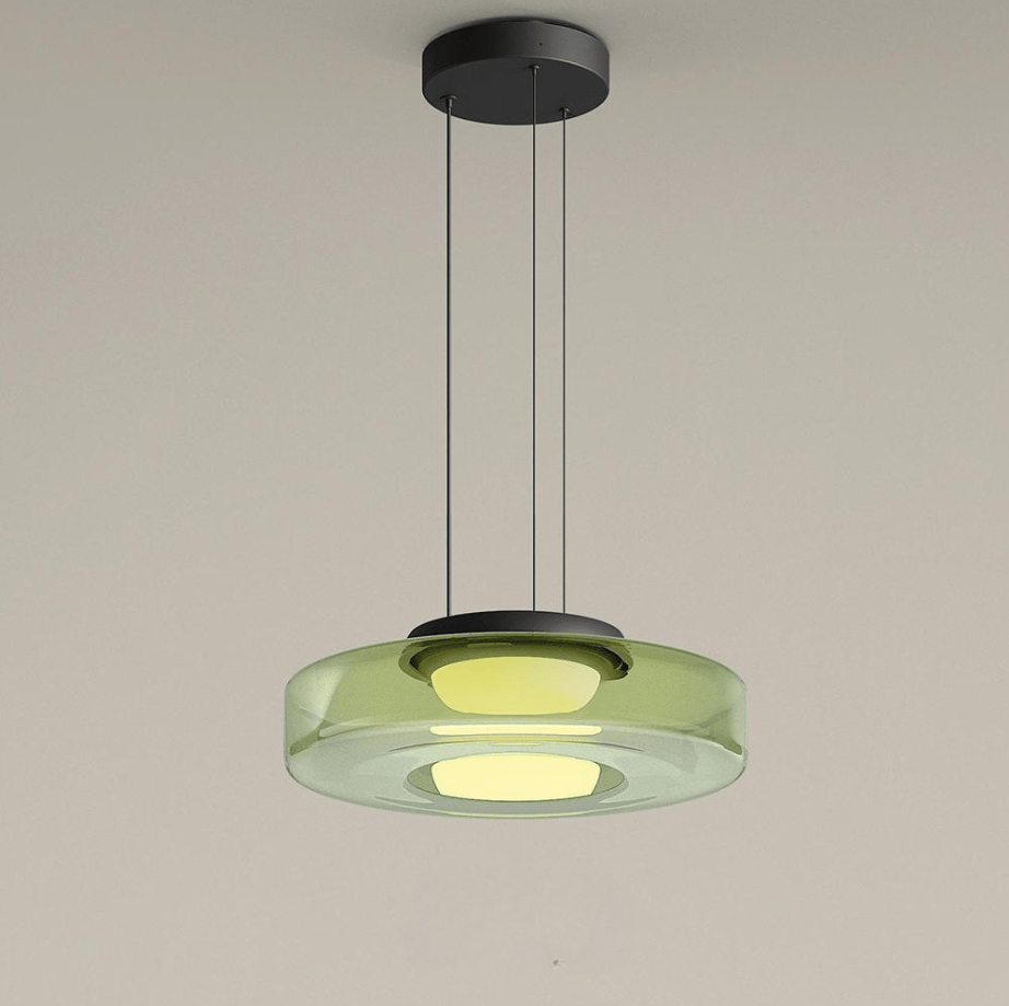 Sklenená závesná lampa v štýle Bauhaus - elegancia a modernosť