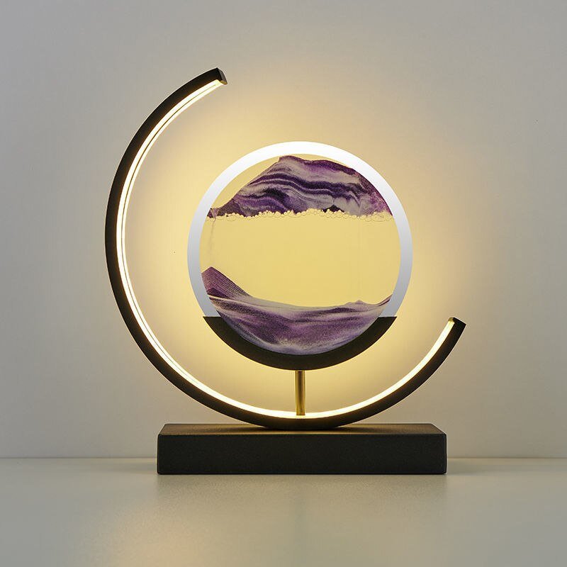Bewegte Sandlampe – Visuelle Entspannung und beruhigende Atmosphäre 