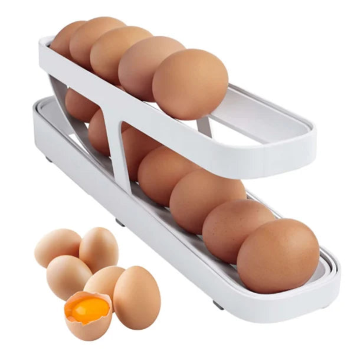 Kompakt Eggbeholder – Praktisk Oppbevaring Og Plassbesparelse 