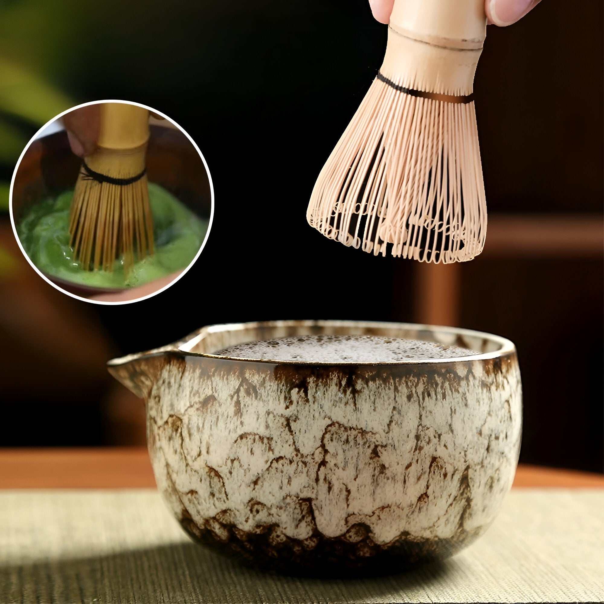 Set De Préparation Matcha 6 Pièces — Élégance Artisanale Et Goût Raffiné