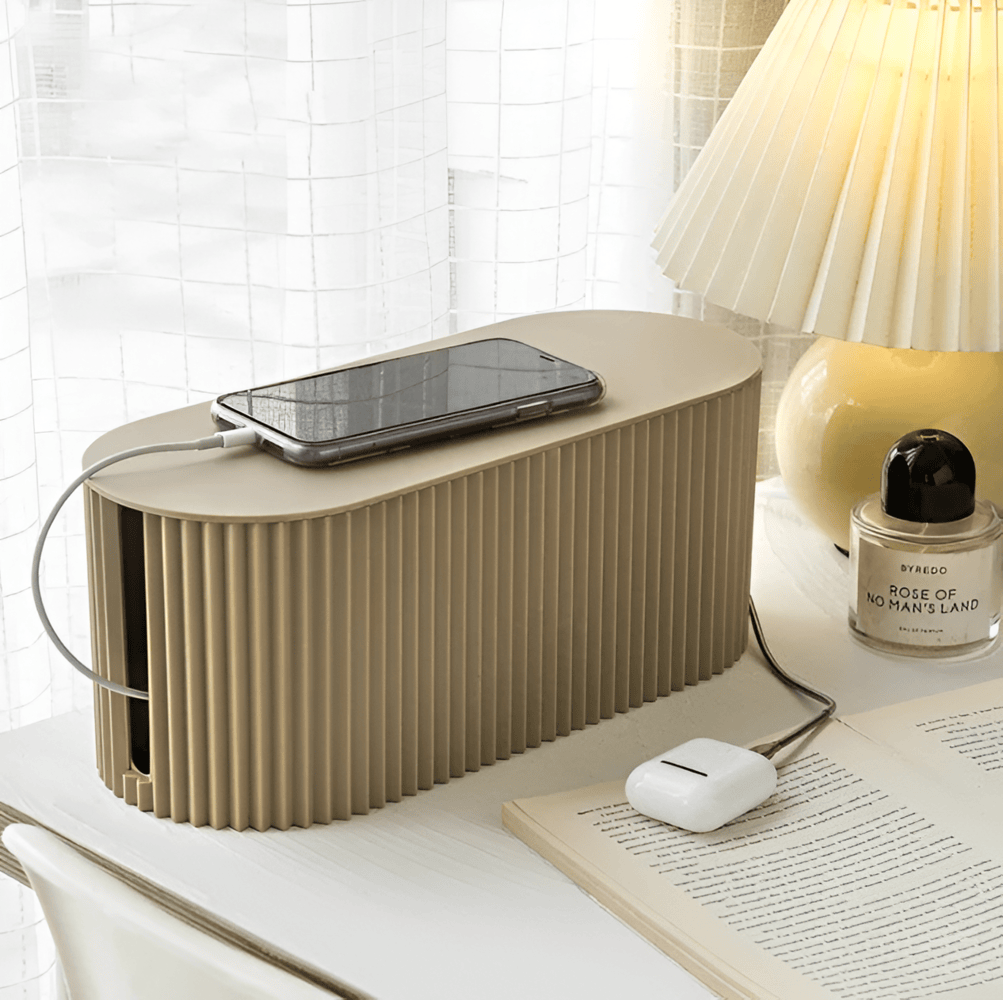 Boîte De Rangement Pour Câbles Minimaliste — Organisation Propre & Design Épuré