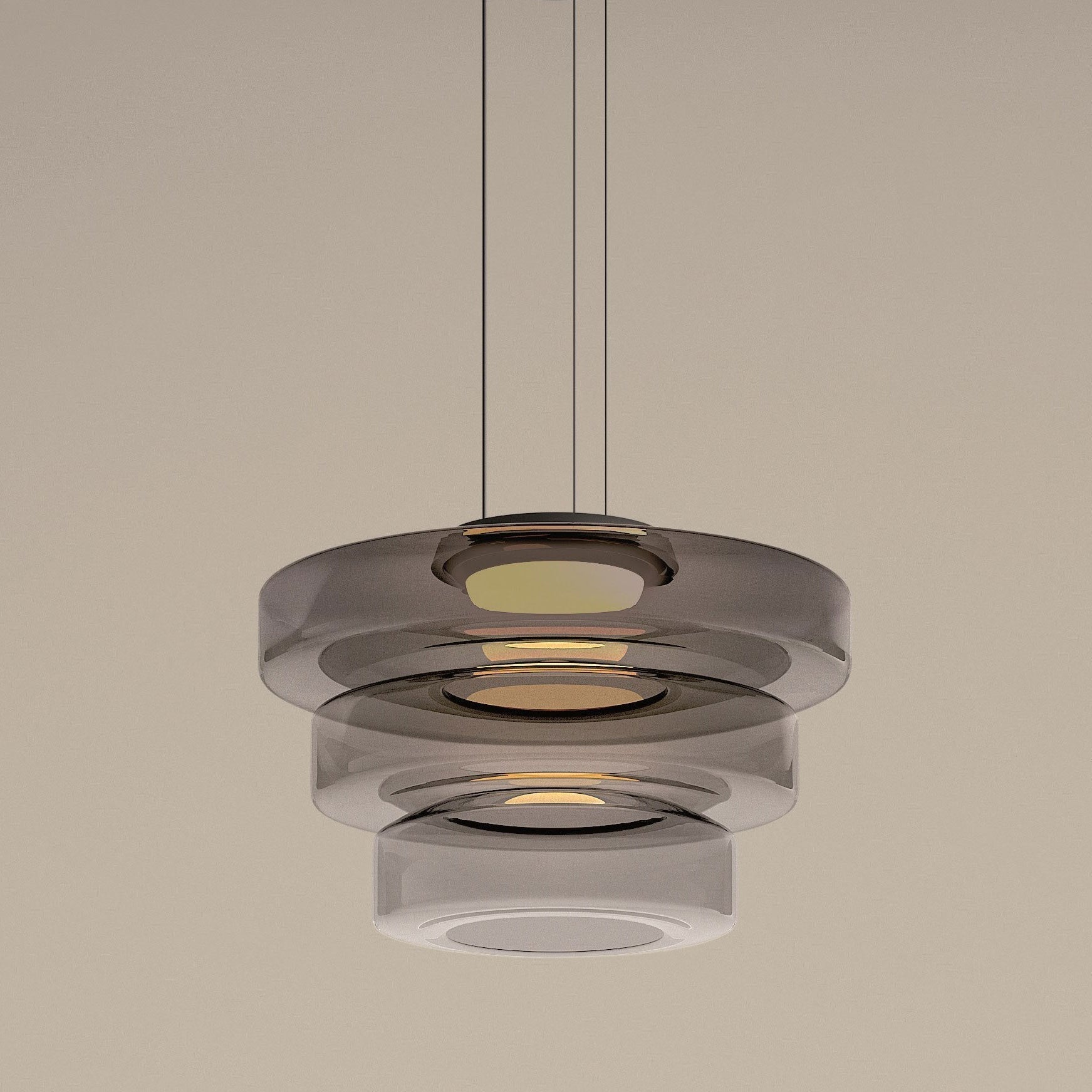 Sklenená závesná lampa v štýle Bauhaus - elegancia a modernosť