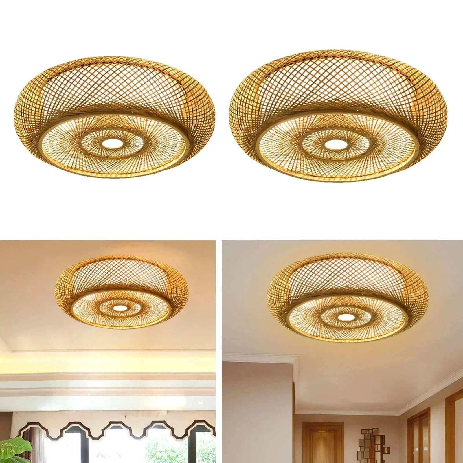 Naturalna bambusowa lampa wisząca - elegancja i autentyczność