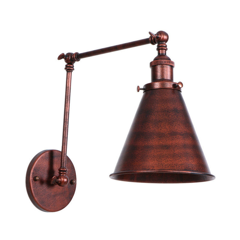 Vegglampe i industriell stil - solid struktur og unik stil