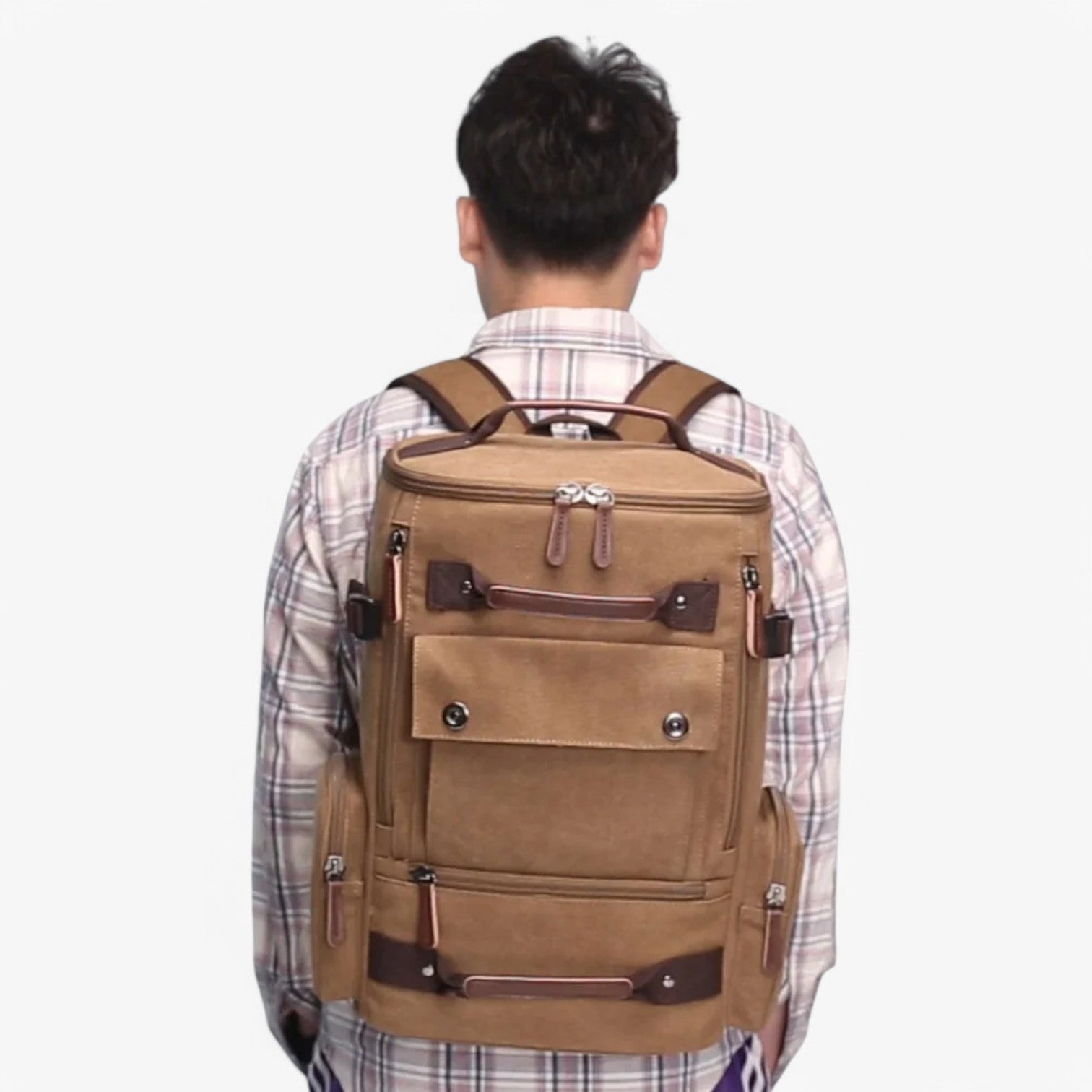 Mochila Vintage Con Compartimento Para Portátil 