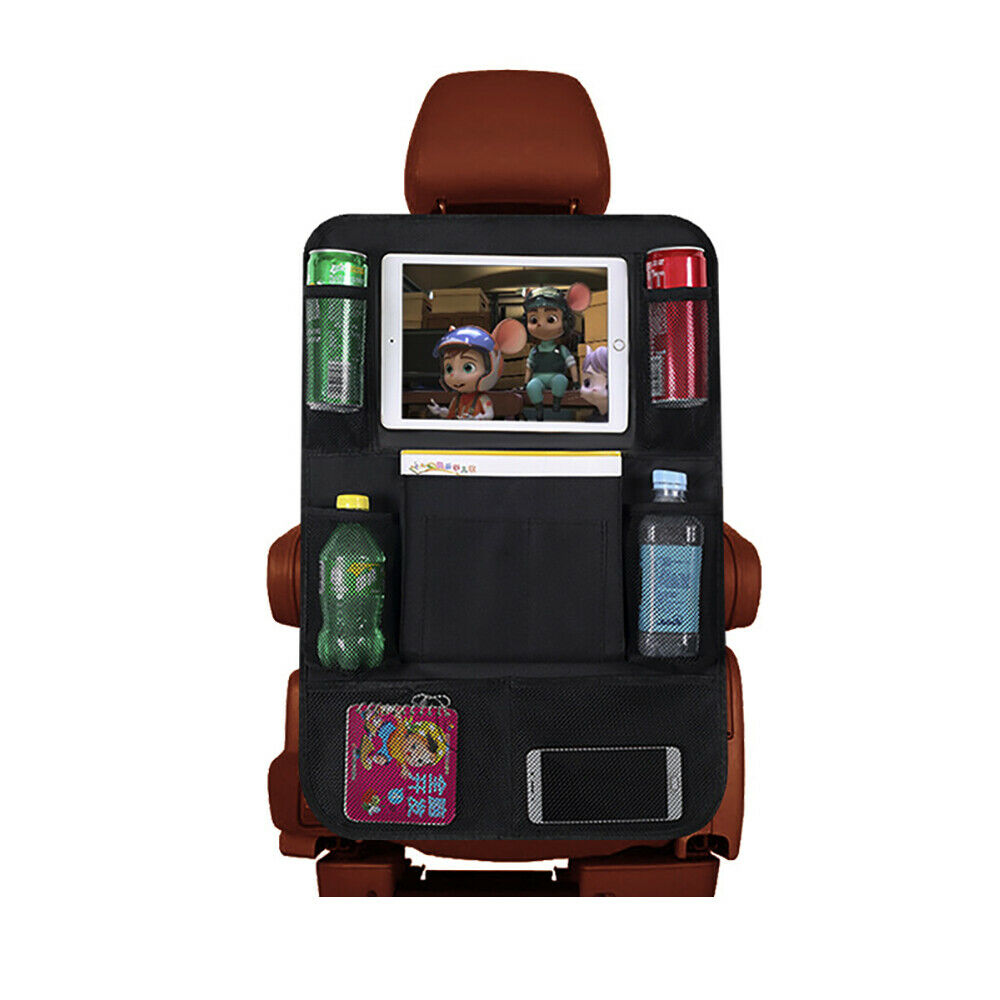 Organisateur De Siège Arrière De Voiture Avec Support Pour Tablette — Rangement Complet Et Divertissement À Bord