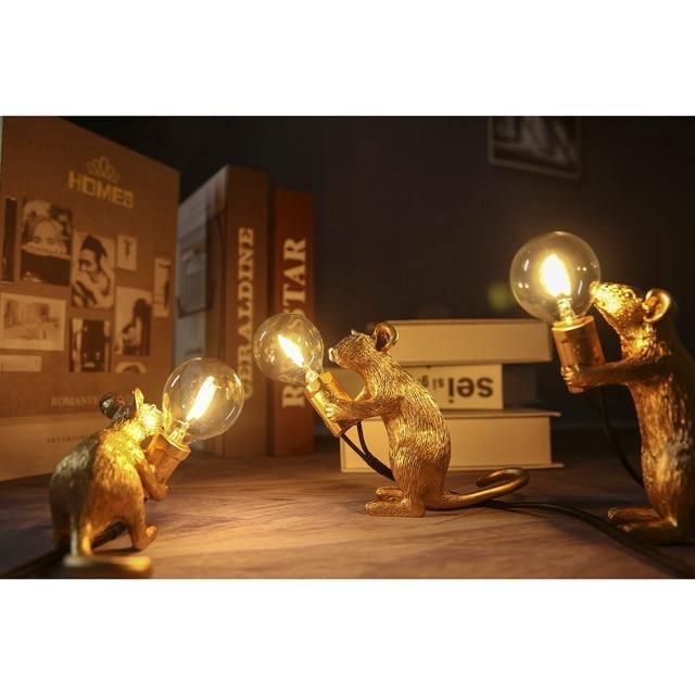 Lampa Stołowa Mysz – Oryginalna Dekoracja i Modne Oświetlenie 