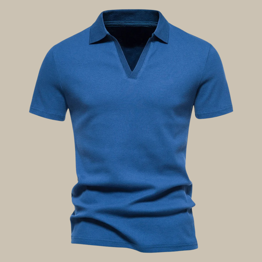 Justin | Polo Klassiek – V-Hals En Veelzijdige Look 