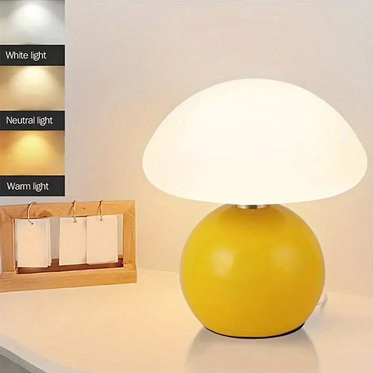 Stolní lampa ve tvaru houbě – elegance a originalita 